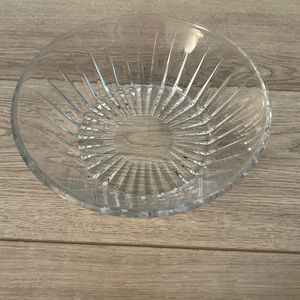 Val St Lambert Serving Bowl 8 7/8” Diameter Excellent Used Cond. No chips/cracks
